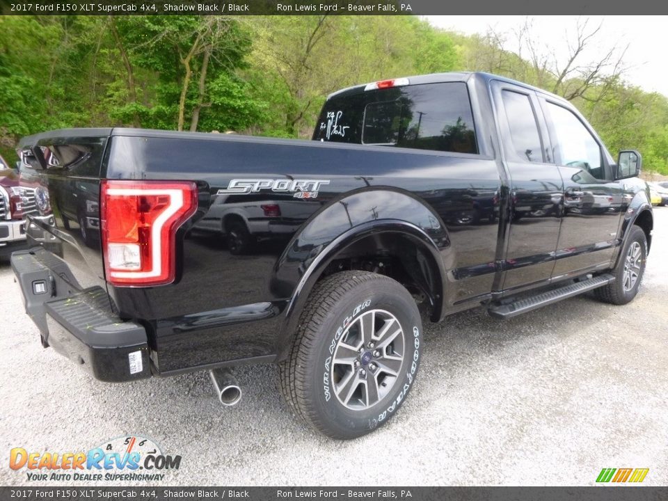 2017 Ford F150 XLT SuperCab 4x4 Shadow Black / Black Photo #2