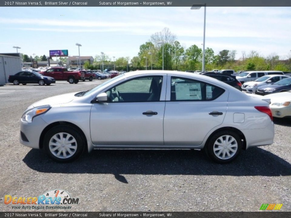 2017 Nissan Versa S Brilliant Silver / Charcoal Photo #10