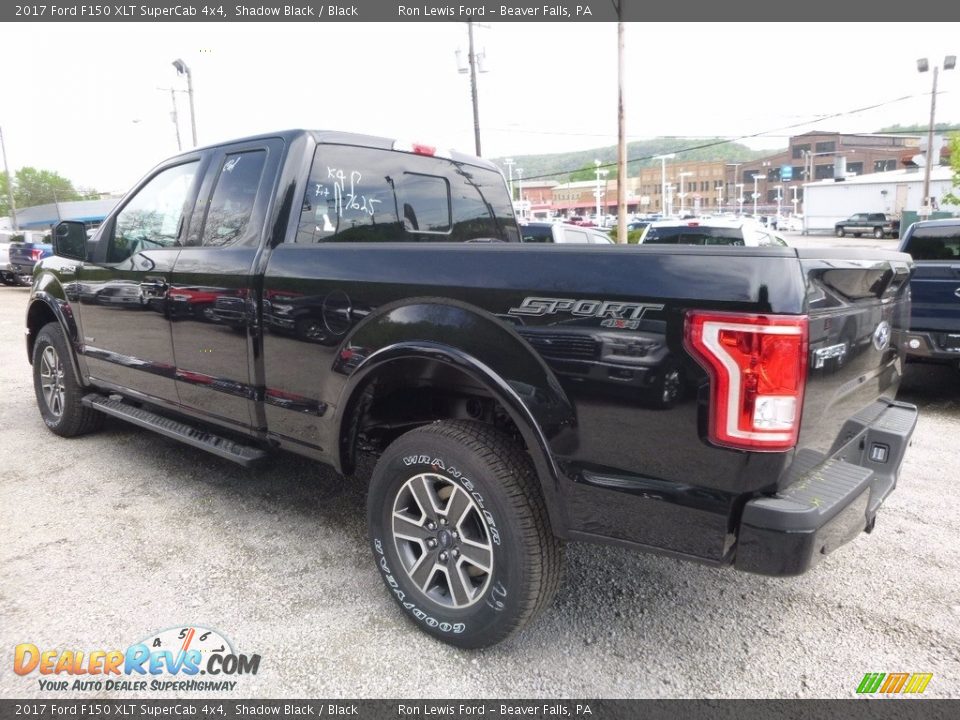 2017 Ford F150 XLT SuperCab 4x4 Shadow Black / Black Photo #4