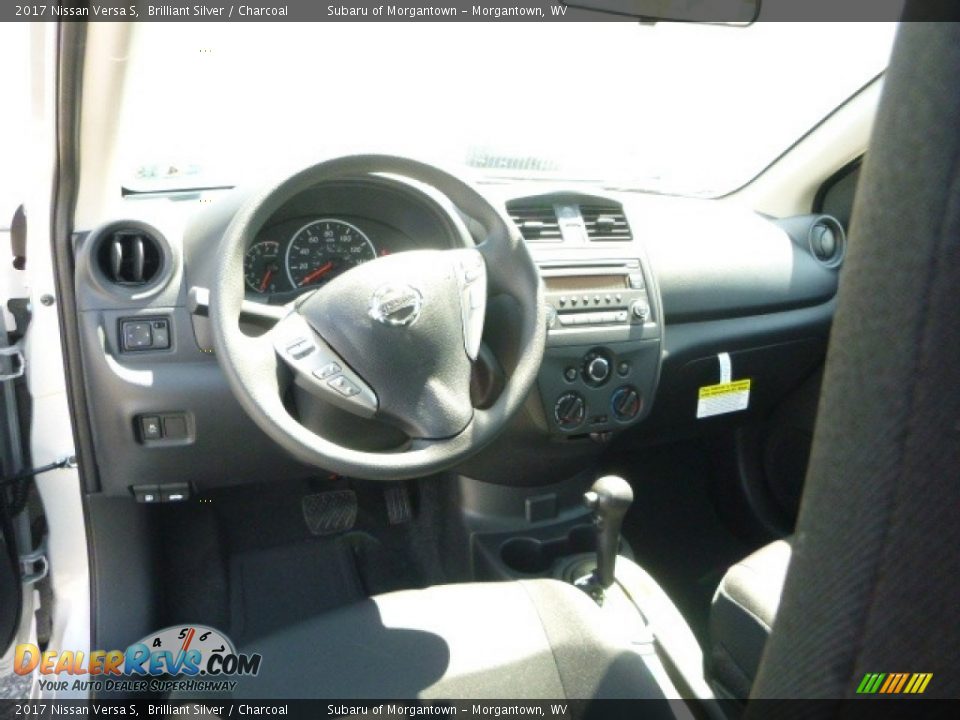 2017 Nissan Versa S Brilliant Silver / Charcoal Photo #16