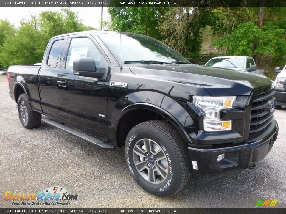 2017 Ford F150 XLT SuperCab 4x4 Shadow Black / Black Photo #8