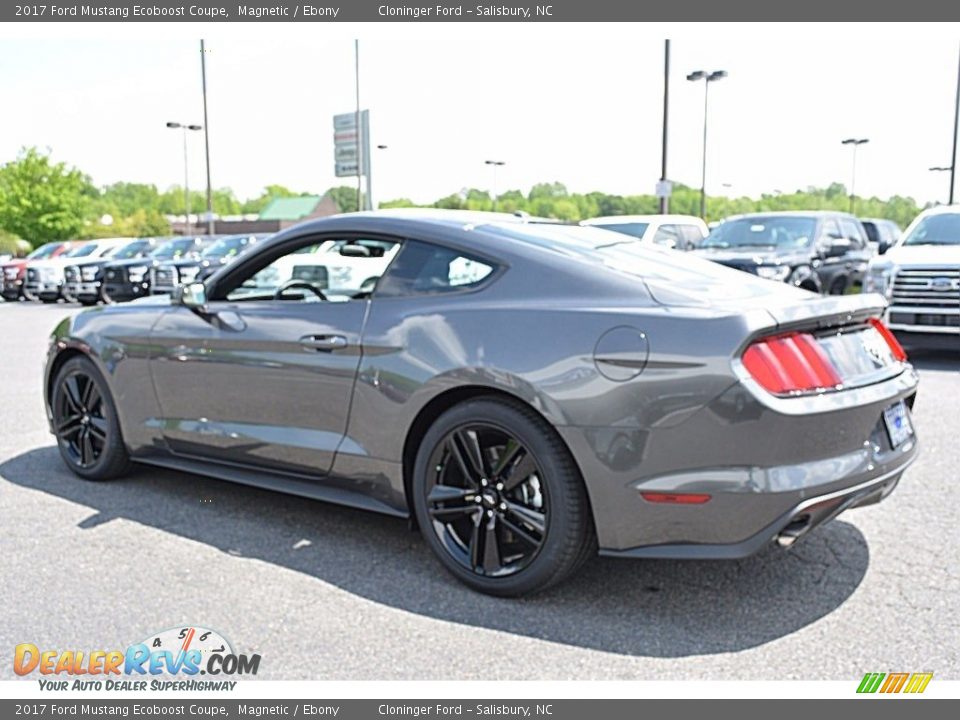 2017 Ford Mustang Ecoboost Coupe Magnetic / Ebony Photo #19
