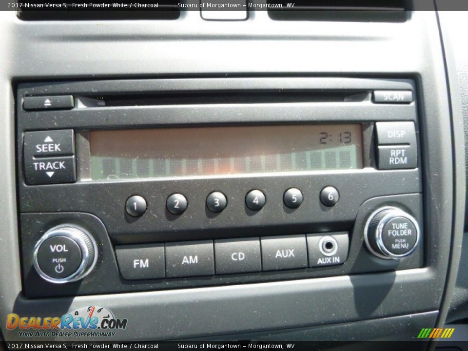 2017 Nissan Versa S Fresh Powder White / Charcoal Photo #17