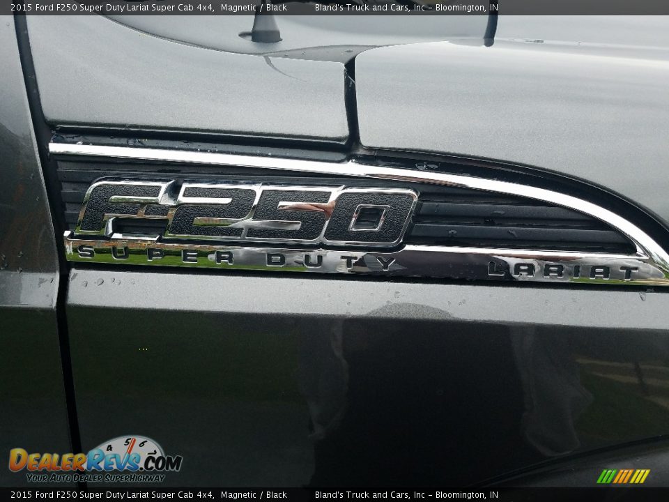 2015 Ford F250 Super Duty Lariat Super Cab 4x4 Magnetic / Black Photo #11