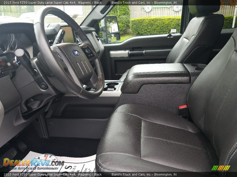 2015 Ford F250 Super Duty Lariat Super Cab 4x4 Magnetic / Black Photo #20
