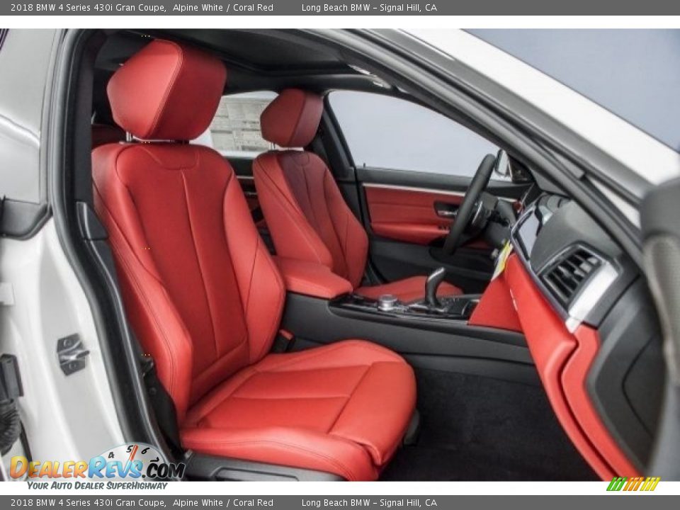 Coral Red Interior - 2018 BMW 4 Series 430i Gran Coupe Photo #2