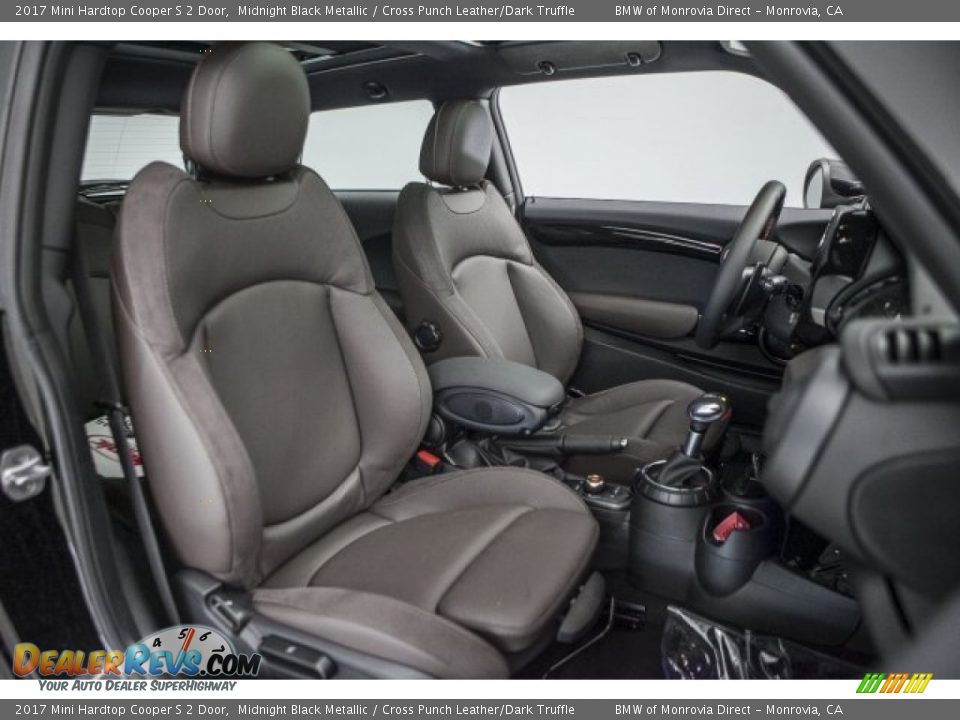 2017 Mini Hardtop Cooper S 2 Door Midnight Black Metallic / Cross Punch Leather/Dark Truffle Photo #2
