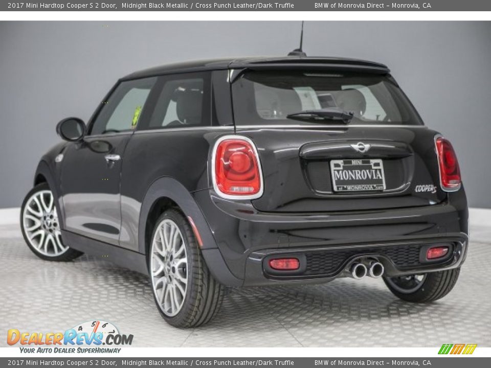 2017 Mini Hardtop Cooper S 2 Door Midnight Black Metallic / Cross Punch Leather/Dark Truffle Photo #3