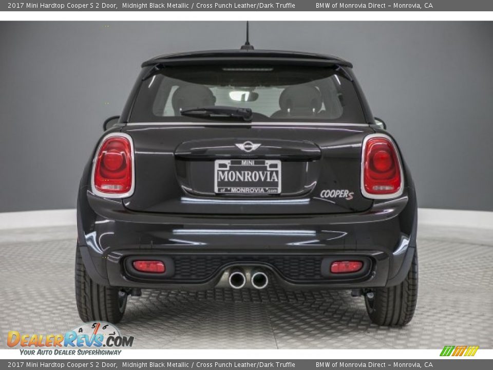 2017 Mini Hardtop Cooper S 2 Door Midnight Black Metallic / Cross Punch Leather/Dark Truffle Photo #4