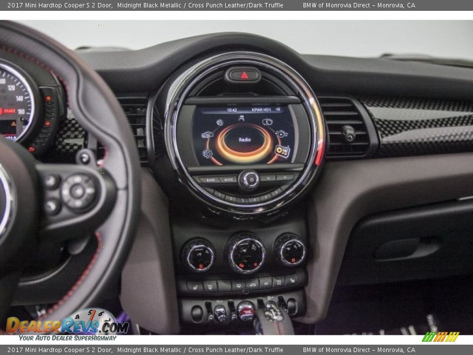 2017 Mini Hardtop Cooper S 2 Door Midnight Black Metallic / Cross Punch Leather/Dark Truffle Photo #5