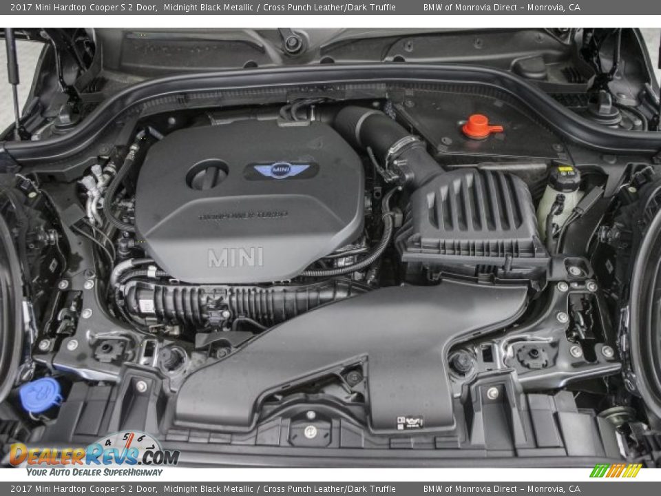 2017 Mini Hardtop Cooper S 2 Door Midnight Black Metallic / Cross Punch Leather/Dark Truffle Photo #8
