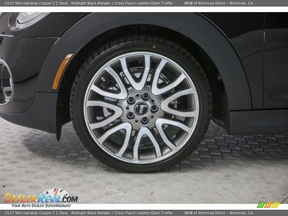 2017 Mini Hardtop Cooper S 2 Door Midnight Black Metallic / Cross Punch Leather/Dark Truffle Photo #9
