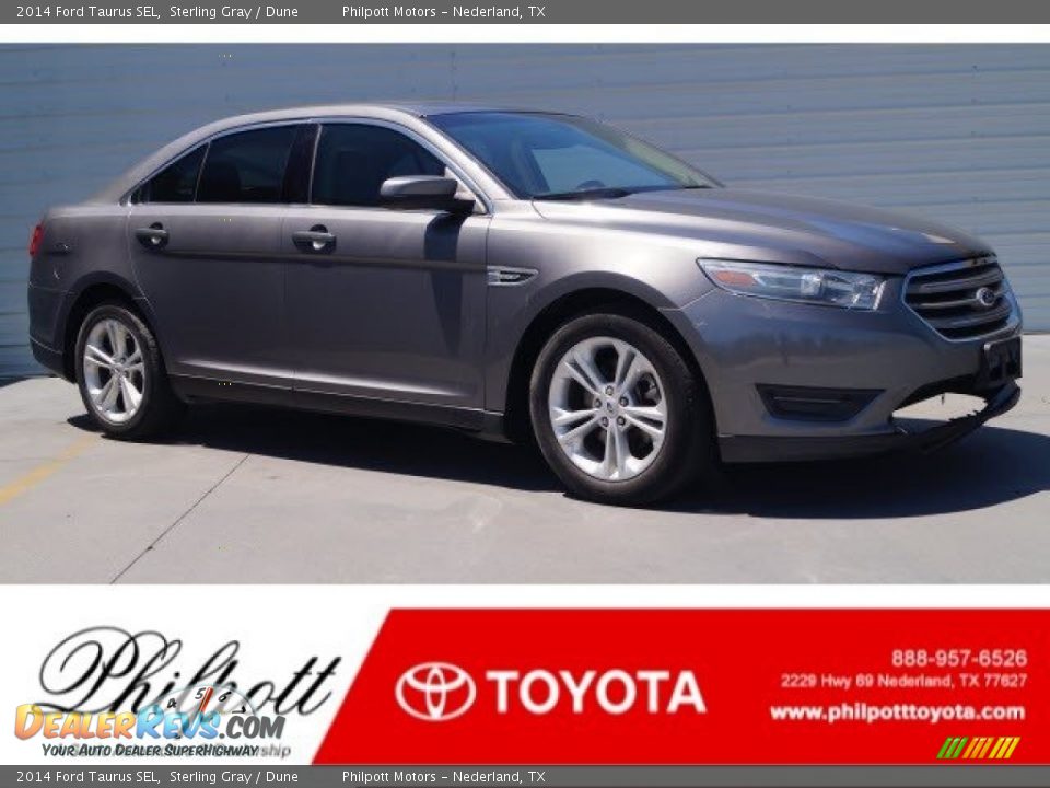 2014 Ford Taurus SEL Sterling Gray / Dune Photo #1