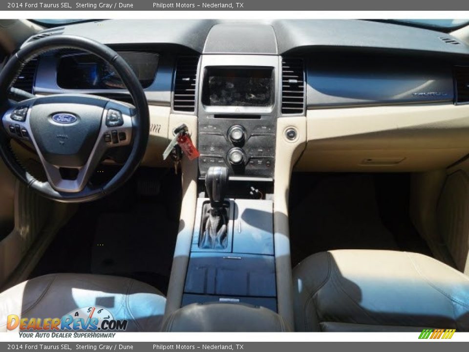 2014 Ford Taurus SEL Sterling Gray / Dune Photo #9