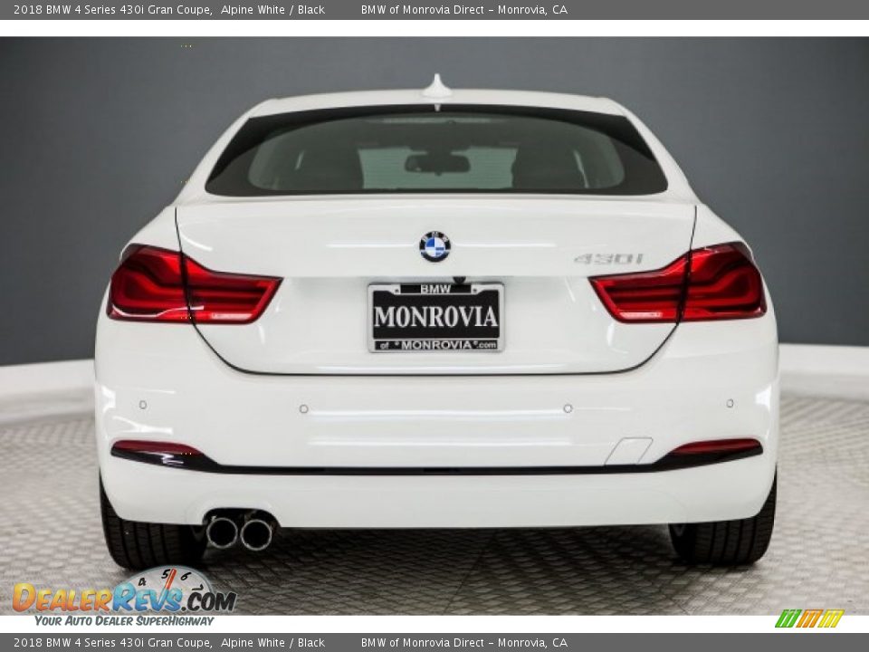 2018 BMW 4 Series 430i Gran Coupe Alpine White / Black Photo #4