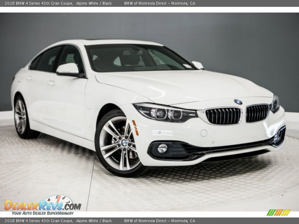 2018 BMW 4 Series 430i Gran Coupe Alpine White / Black Photo #12