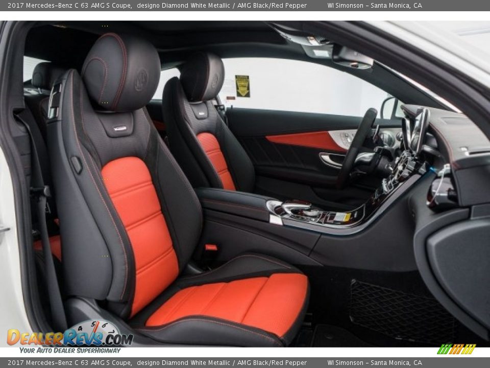 AMG Black/Red Pepper Interior - 2017 Mercedes-Benz C 63 AMG S Coupe Photo #2