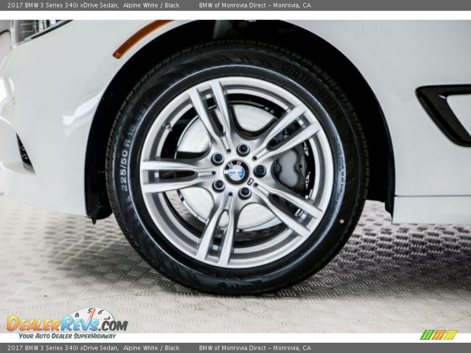 2017 BMW 3 Series 340i xDrive Sedan Alpine White / Black Photo #9