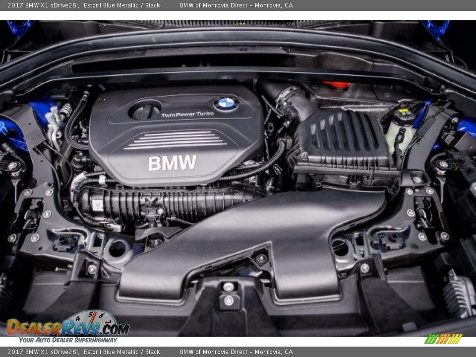 2017 BMW X1 sDrive28i Estoril Blue Metallic / Black Photo #8