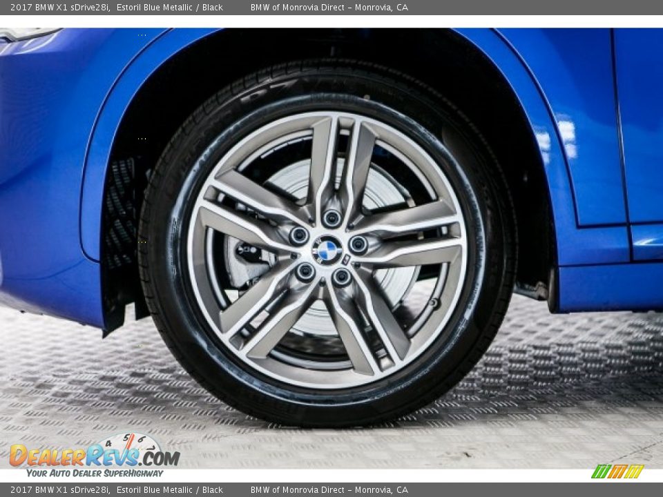 2017 BMW X1 sDrive28i Estoril Blue Metallic / Black Photo #9