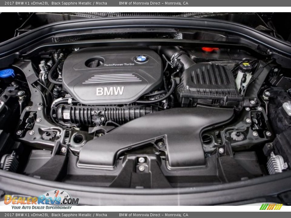 2017 BMW X1 xDrive28i Black Sapphire Metallic / Mocha Photo #8
