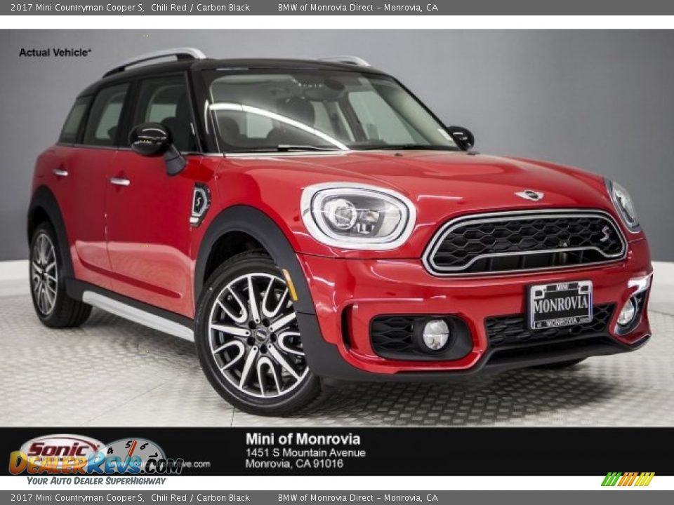 2017 Mini Countryman Cooper S Chili Red / Carbon Black Photo #1