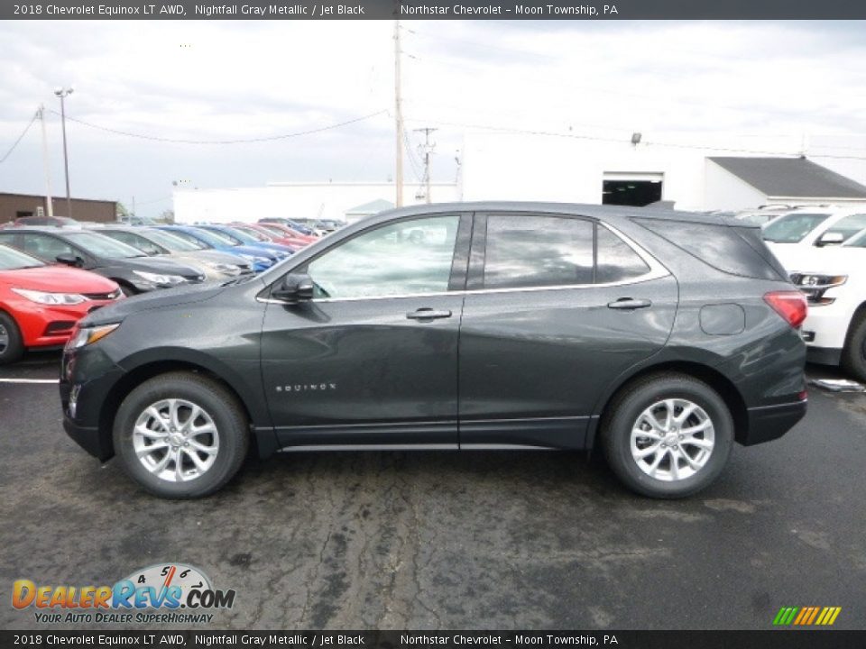 2018 Chevrolet Equinox LT AWD Nightfall Gray Metallic / Jet Black Photo #2