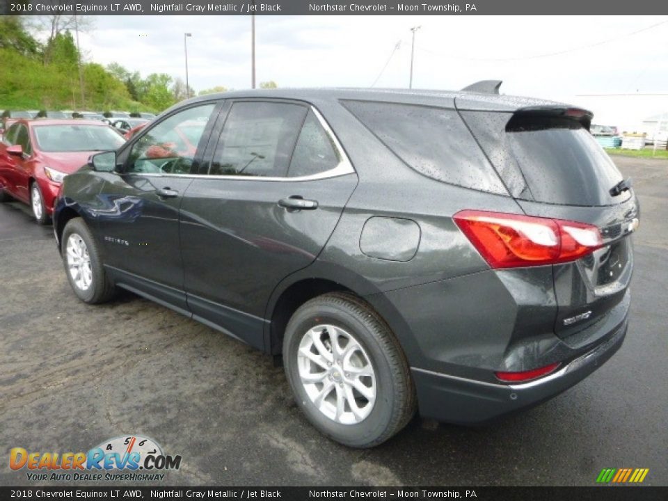 2018 Chevrolet Equinox LT AWD Nightfall Gray Metallic / Jet Black Photo #3