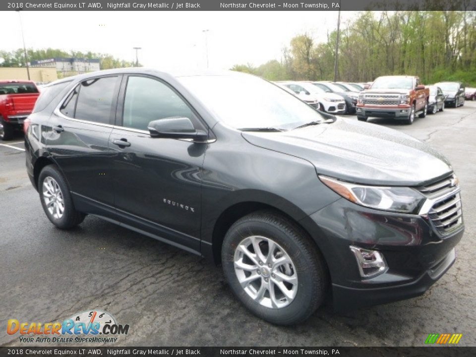 2018 Chevrolet Equinox LT AWD Nightfall Gray Metallic / Jet Black Photo #7