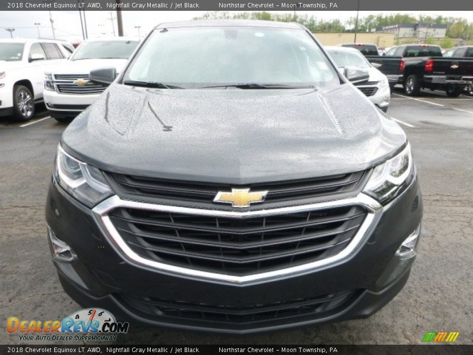 2018 Chevrolet Equinox LT AWD Nightfall Gray Metallic / Jet Black Photo #8