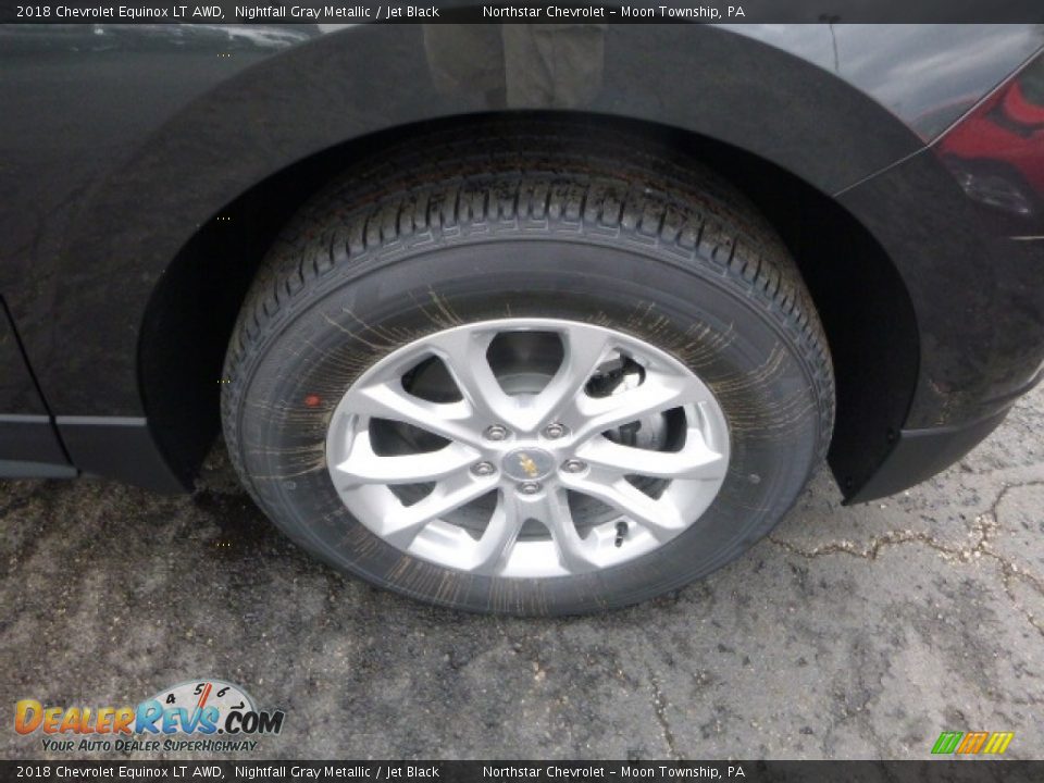2018 Chevrolet Equinox LT AWD Nightfall Gray Metallic / Jet Black Photo #9