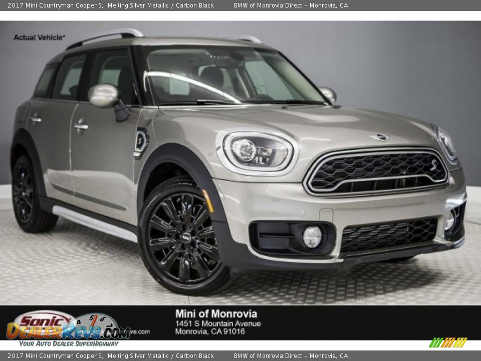 2017 Mini Countryman Cooper S Melting Silver Metallic / Carbon Black Photo #1