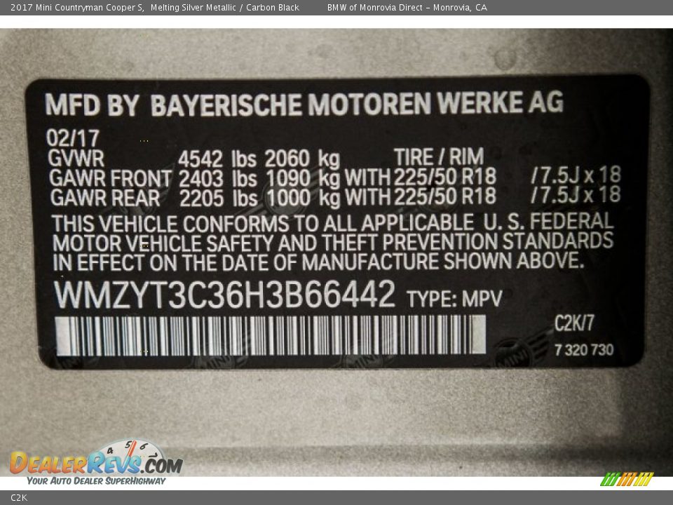 Mini Color Code C2K Melting Silver Metallic