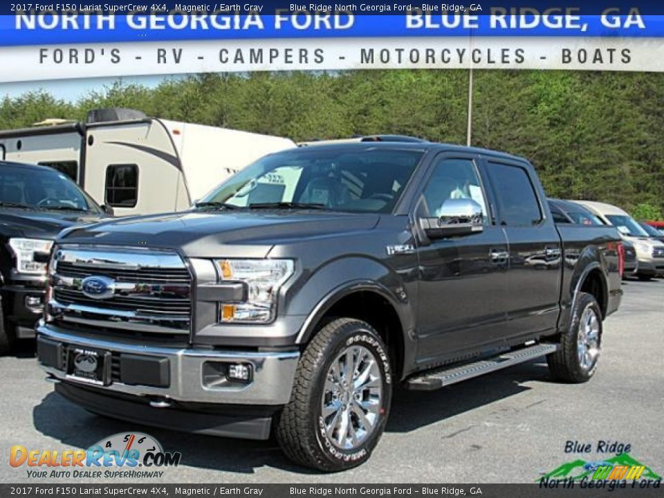 2017 Ford F150 Lariat SuperCrew 4X4 Magnetic / Earth Gray Photo #1