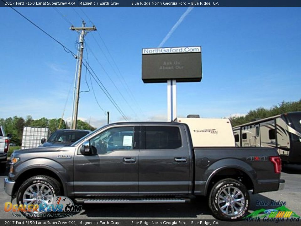 2017 Ford F150 Lariat SuperCrew 4X4 Magnetic / Earth Gray Photo #2