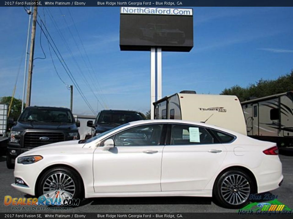 2017 Ford Fusion SE White Platinum / Ebony Photo #2