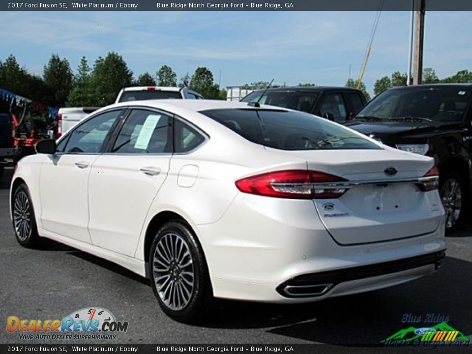 2017 Ford Fusion SE White Platinum / Ebony Photo #3