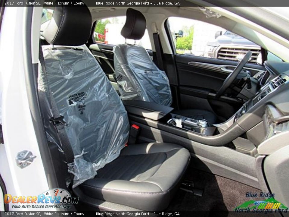 2017 Ford Fusion SE White Platinum / Ebony Photo #11