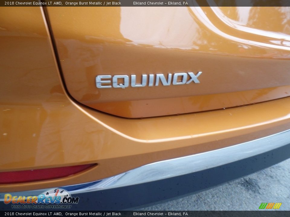 2018 Chevrolet Equinox LT AWD Orange Burst Metallic / Jet Black Photo #9