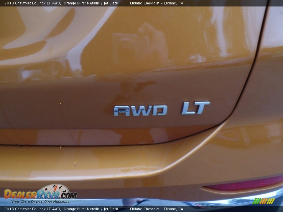 2018 Chevrolet Equinox LT AWD Orange Burst Metallic / Jet Black Photo #10