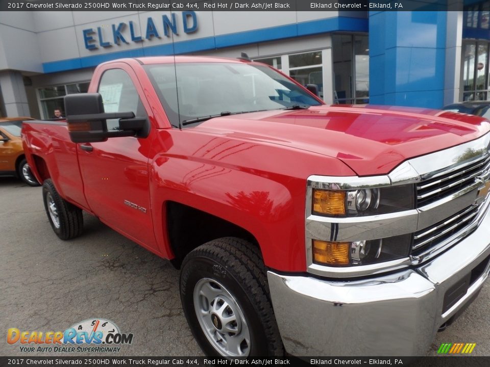 2017 Chevrolet Silverado 2500HD Work Truck Regular Cab 4x4 Red Hot / Dark Ash/Jet Black Photo #1