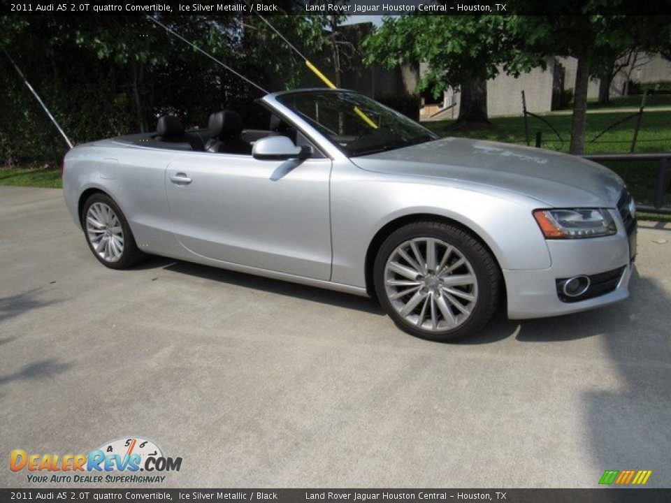 2011 Audi A5 2.0T quattro Convertible Ice Silver Metallic / Black Photo #1