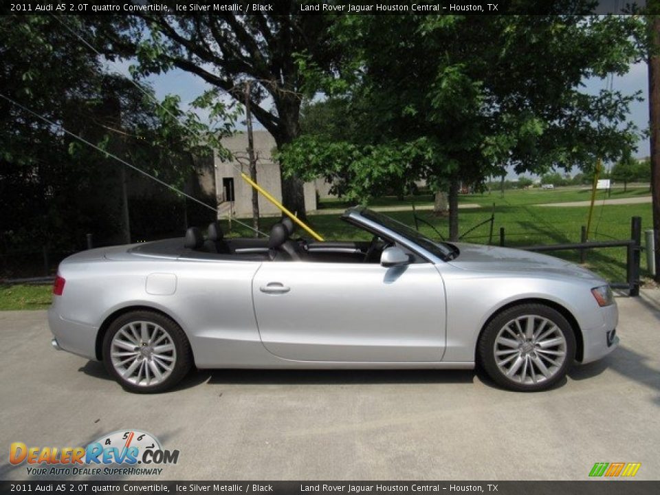 2011 Audi A5 2.0T quattro Convertible Ice Silver Metallic / Black Photo #6