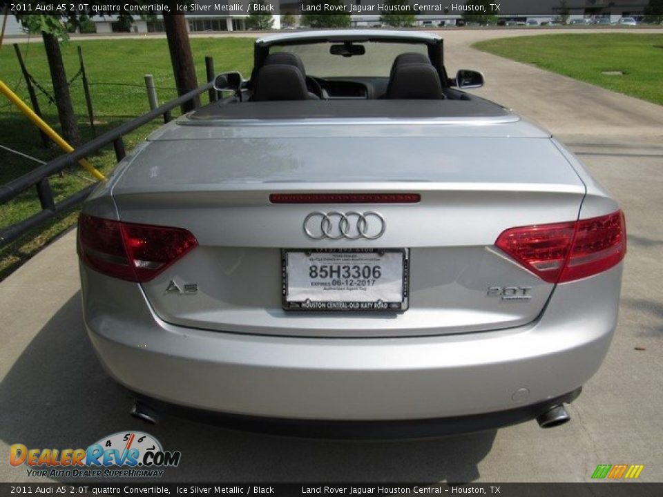 2011 Audi A5 2.0T quattro Convertible Ice Silver Metallic / Black Photo #8