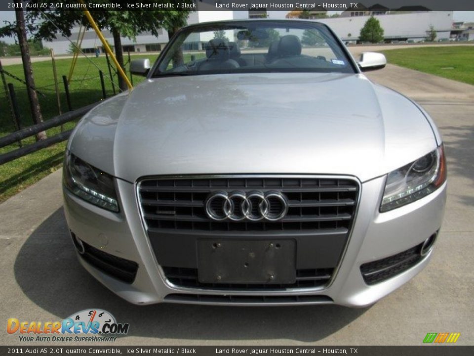 2011 Audi A5 2.0T quattro Convertible Ice Silver Metallic / Black Photo #9