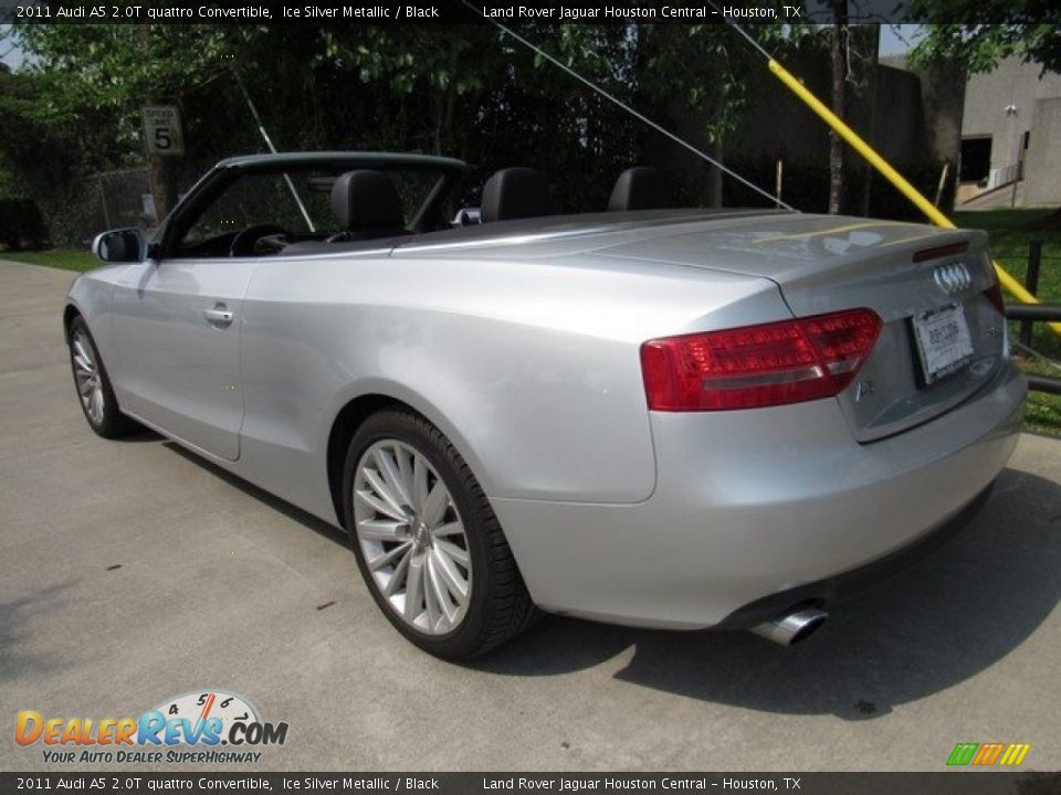 2011 Audi A5 2.0T quattro Convertible Ice Silver Metallic / Black Photo #12