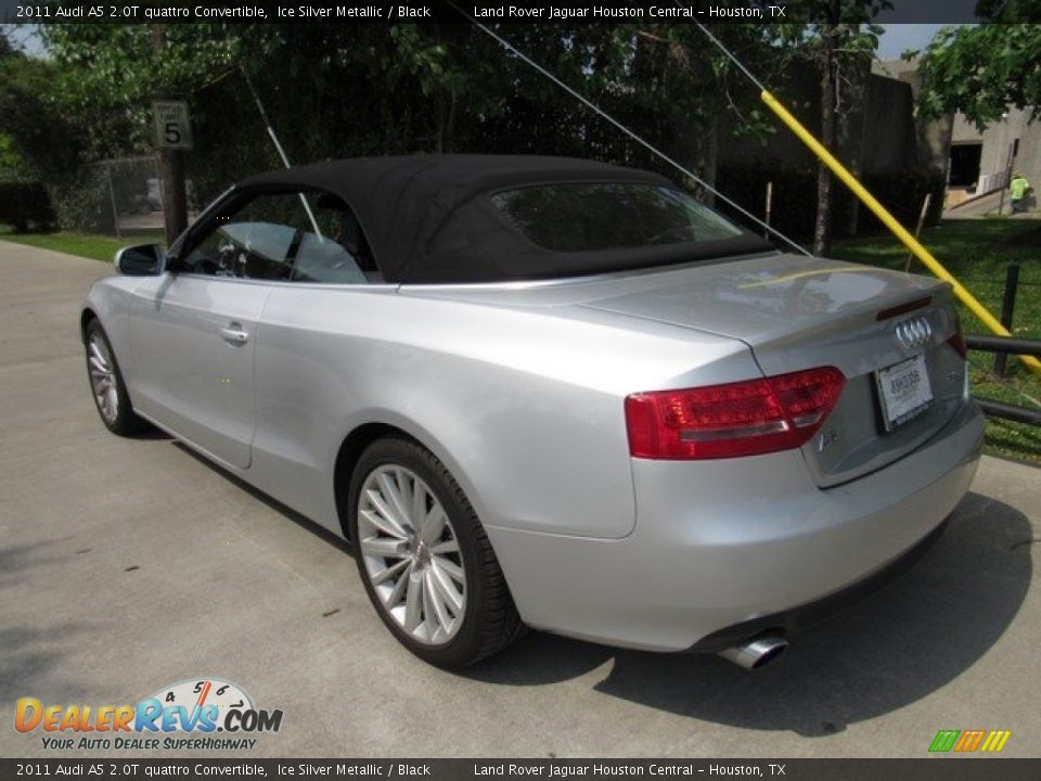 2011 Audi A5 2.0T quattro Convertible Ice Silver Metallic / Black Photo #13
