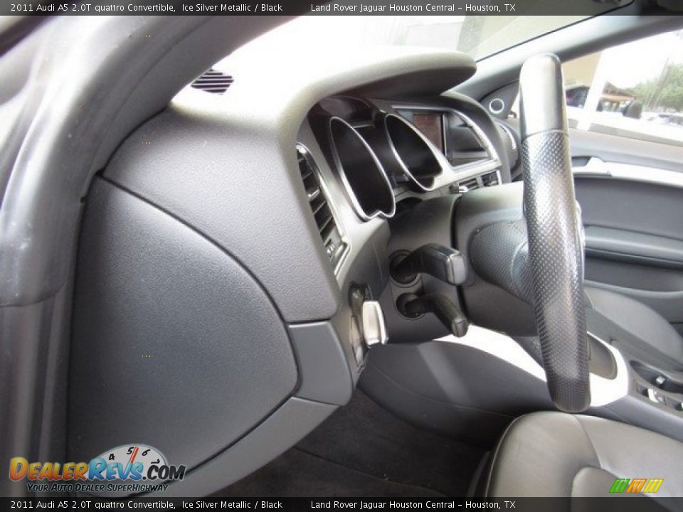 2011 Audi A5 2.0T quattro Convertible Ice Silver Metallic / Black Photo #25