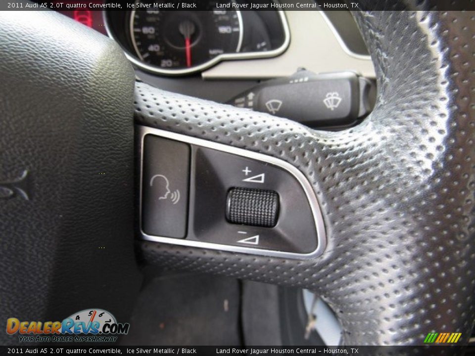 2011 Audi A5 2.0T quattro Convertible Ice Silver Metallic / Black Photo #27