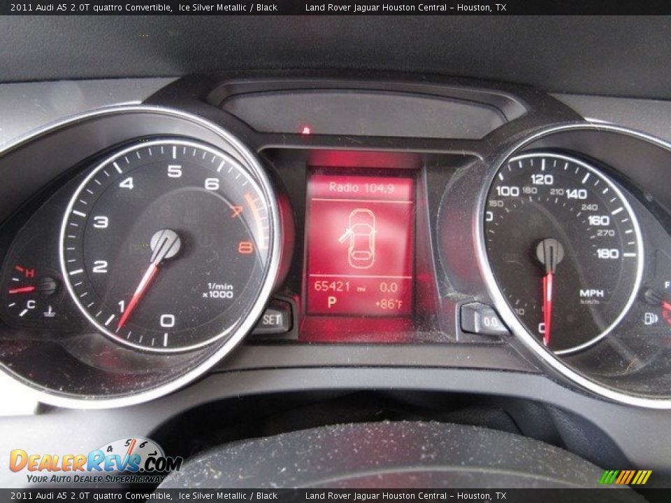 2011 Audi A5 2.0T quattro Convertible Ice Silver Metallic / Black Photo #28